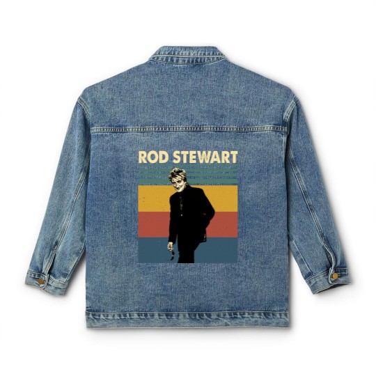 Discover Rod Stewart Retro Vintage Classic Women's Denim Jackets, Rod Stewart Gift Classic Women's Denim Jackets