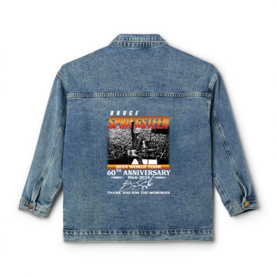 Discover Bruce Springsteen 2024 Tour Classic Women's Denim Jackets, Bruce Springsteen 60th Anniversary