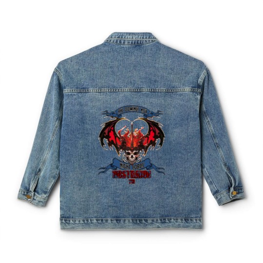 Discover Kriegshammer - Nostramo - Hail the Lord of the Night Variant Classic Women's Denim Jackets