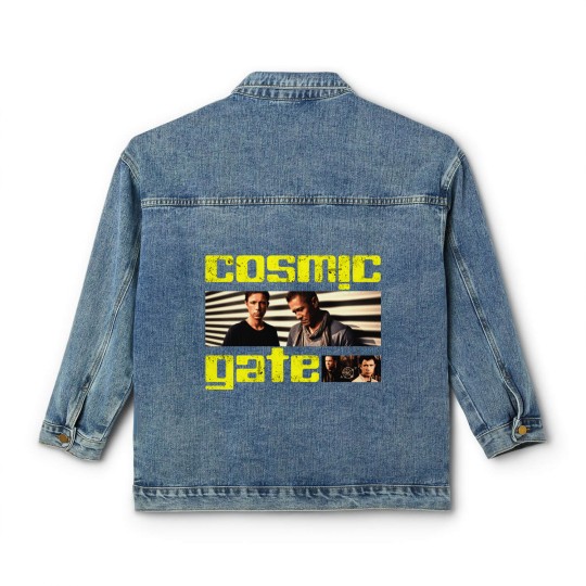 Discover cosmic gate trance dessign Classic Women's Denim Jackets