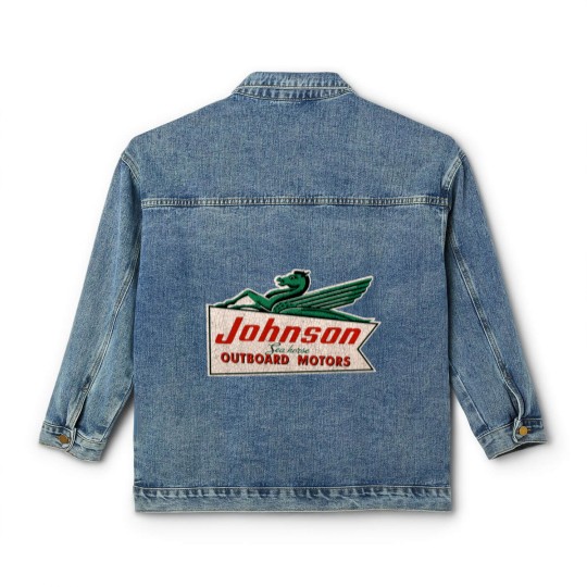 Discover JOHNSON VINTAGE OUTBOARD MOTORS USA Classic Women's Denim Jackets