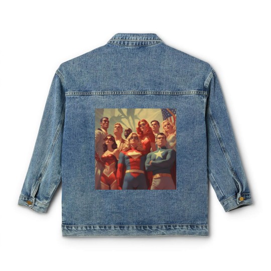 Discover justice society of America Classic Women's Denim Jackets
