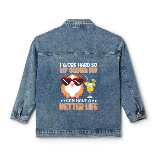 Discover GP Guinea Pig Funny Guinea Pig Guinea Pig Classic Women's Denim Jackets