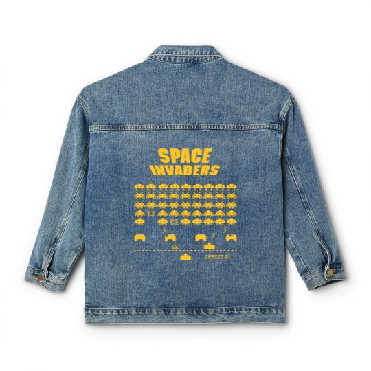 Discover Space Invaders Classic Women's Denim Jackets