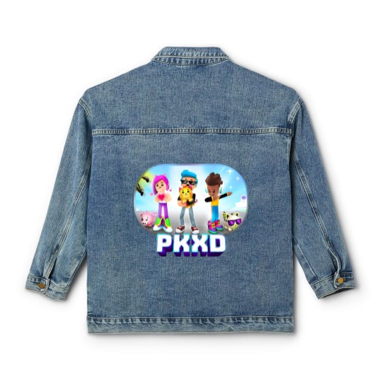Discover New game,pk xd,kids game,pk xd for kids Classic Women's Denim Jackets