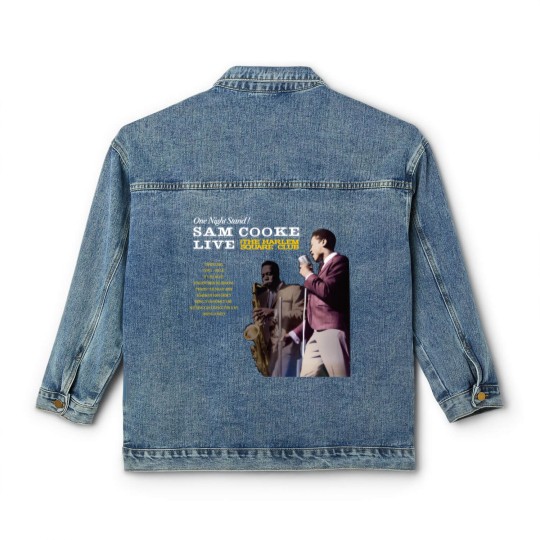 Discover Live at Harlem Square - Sam Cooke Classic Women's Denim Jackets
