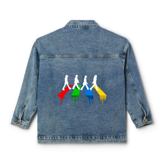 Discover Abbey Road CMYK Street Walk Classic Women's Denim Jackets