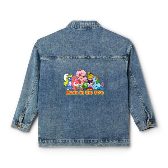 Discover Made in the 80's, 80's Kid, 80's Baby, 80's Cartoon Classic Women's Denim Jackets