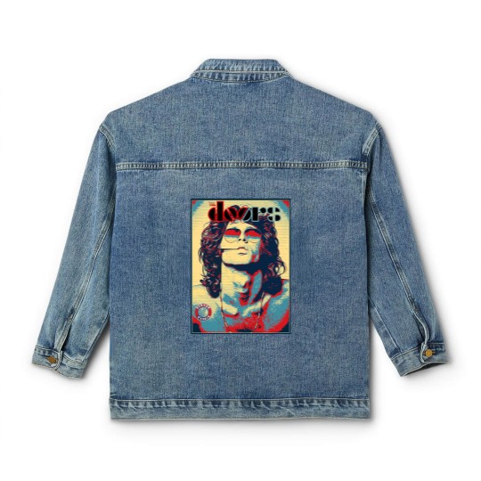 Discover The Doors Jim Morrison American Poet Rock Music Classic Women's Denim Jackets