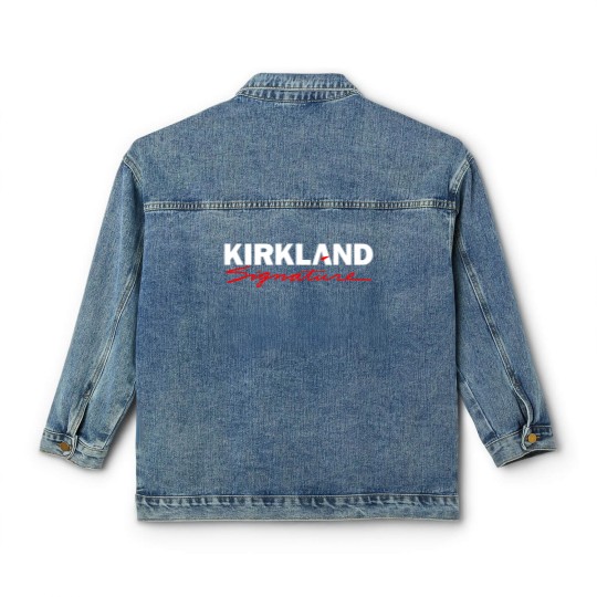 Discover Kirkland  Costco'S Kirkland Classic Women's Denim Jackets, Costco Hot Dog & Soda Combo With Quote Classic Women's Denim Jackets, Costco Hot Dog Lover Gift Classic Women's Denim Jackets