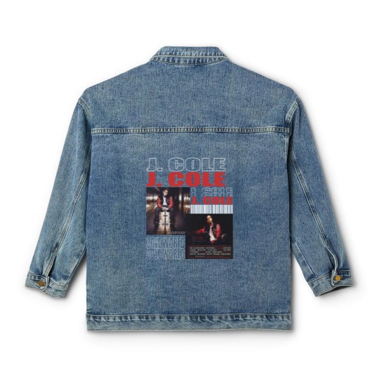 Discover J Cole Cole World Vintage Classic Women's Denim Jackets, J Cole Classic Women's Denim Jackets, Cole World Classic Women's Denim Jackets, J Cole Merch