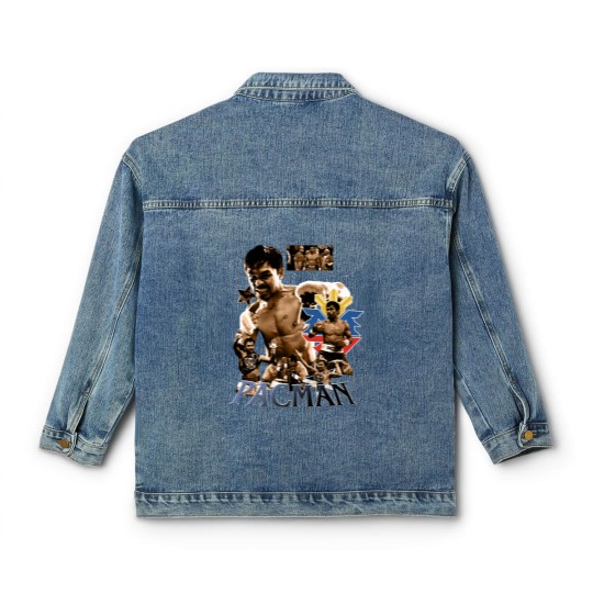 Discover Retro Manny Pacquiao Classic Women's Denim Jackets, Manny Pacquiao  Vintage Classic Women's Denim Jackets