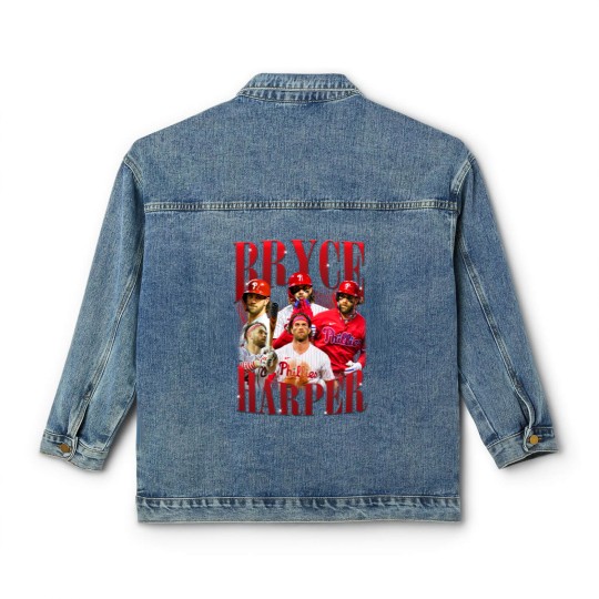 Discover BRYCE HARPER Vintage Classic Women's Denim Jackets, Bryce Harper Homage Classic Women's Denim Jackets