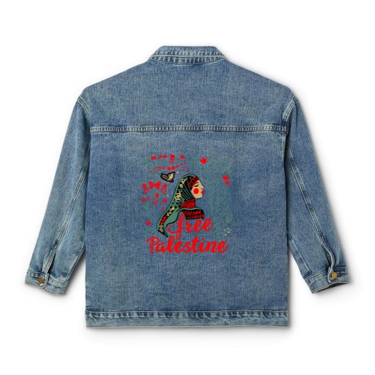 Discover Free Palestine Unisex Classic Women's Denim Jackets