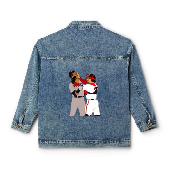 Discover Jason Varitek Alex Rodriguez Brawl Classic Women's Denim Jackets