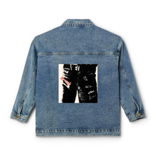 Discover Sticky Fingers album vintage Classic Women's Denim Jackets