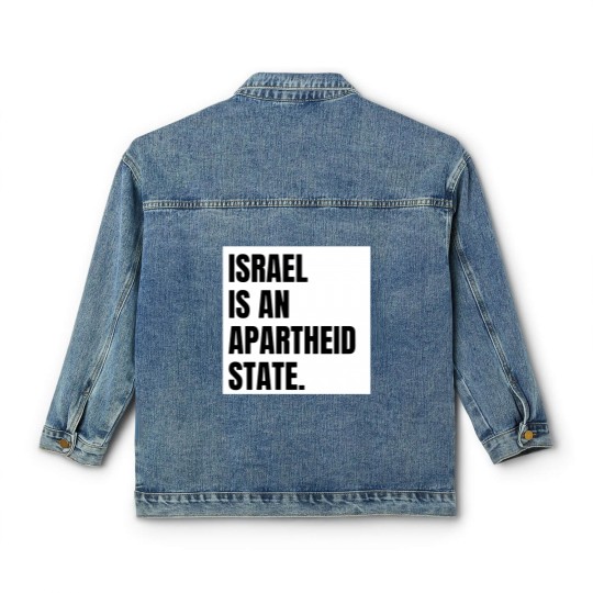 Discover Israel is an Apartheid State Classic Women's Denim Jackets