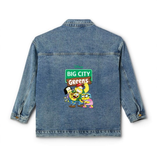 Discover Big City Greens Classic Women's Denim Jackets Big City Greens Family Classic Women's Denim Jackets Cricket Green Tilly Green Bill Green Classic Women's Denim Jackets
