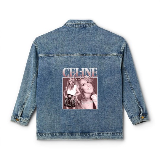 Discover Célines Dions Pop Music Diva Legend 80s Limited Classic Women's Denim Jackets