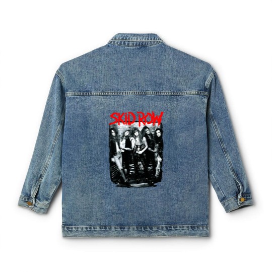 Discover Vintage Poster SKIDD ROW 90s Classic Women's Denim Jackets