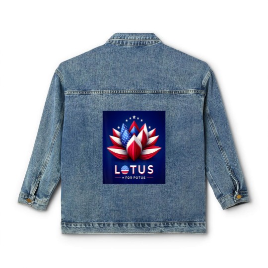Discover lotus for potus kamala for president 2024 Classic Women's Denim Jackets