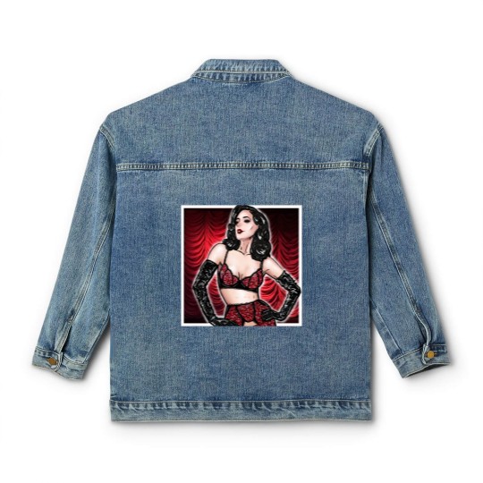 Discover Celebrating the icons - Dita Von Teese (red version) Classic Women's Denim Jackets