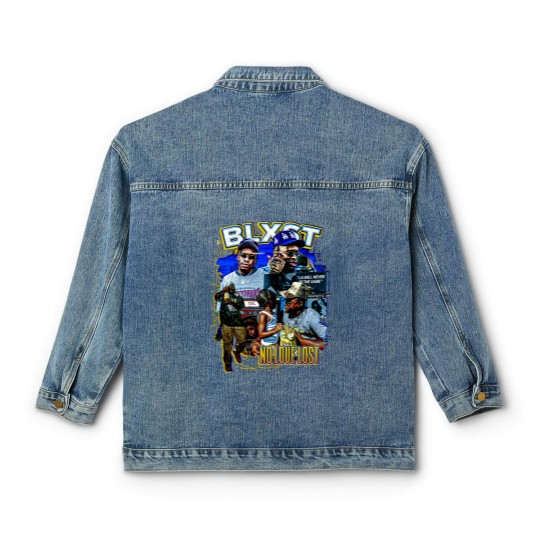 Discover BLXST 90s Vintage Bootleg Style Rap Classic Women's Denim Jackets