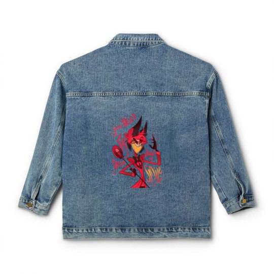 Discover Alastor Hazbin Hotel Classic Women's Denim Jackets, Angel Dust Charlie Hazbin Hotel Hazbin Hotel Classic Women's Denim Jackets