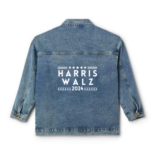 Discover Harris Walz 2024 | Kamala Harris Tim Walz Classic Women's Denim Jackets