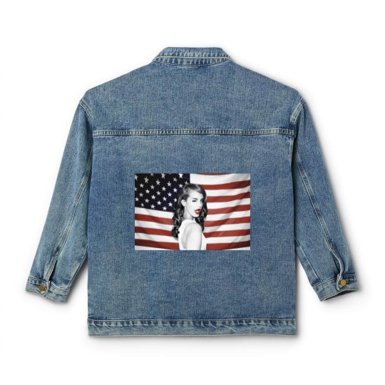 Discover Lana Del Rey American Flag Hipster Dope Mens Classic Women's Denim Jackets