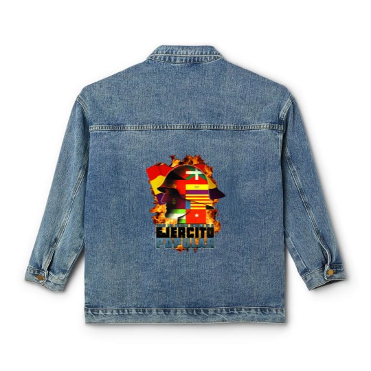 Discover Brigadas Internacionales No Pasaran Spanish Civil warr Red Star Raised Fist Revolution 3836 Classic Women's Denim Jackets