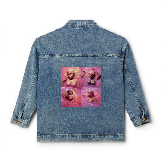 Discover Nicki Minaj Classic Women's Denim Jackets, Write A Rap, Pink Friday 2 Classic Women's Denim Jackets, Nicki Minaj Tour Classic Women's Denim Jackets