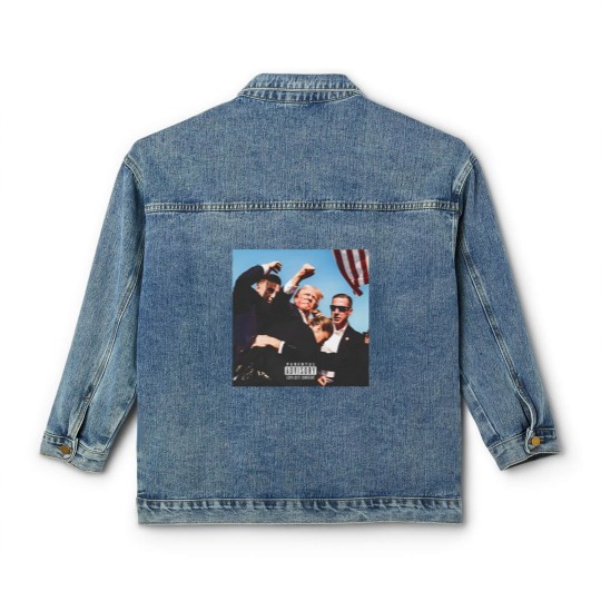 Discover TRUMP Album Cover Shooting Classic Women's Denim Jackets