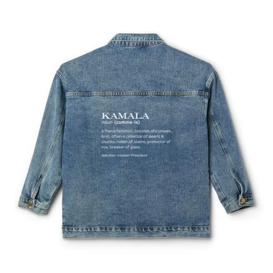 Discover Kamala Harris 2024 Election Classic Women's Denim Jackets - Coconut Tree Classic Women's Denim Jackets - Kamala Rally