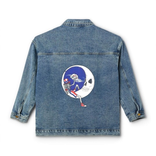 Discover grateful company dead, grateful music dead, grateful band dead, grateful skull dead, grateful jerry dead garcia, grateful retro dead, grateful art dead, grateful funny dead, grateful vintages dead, bear, logo, trendings, cute christmas, meme Classic Women's Denim Jackets