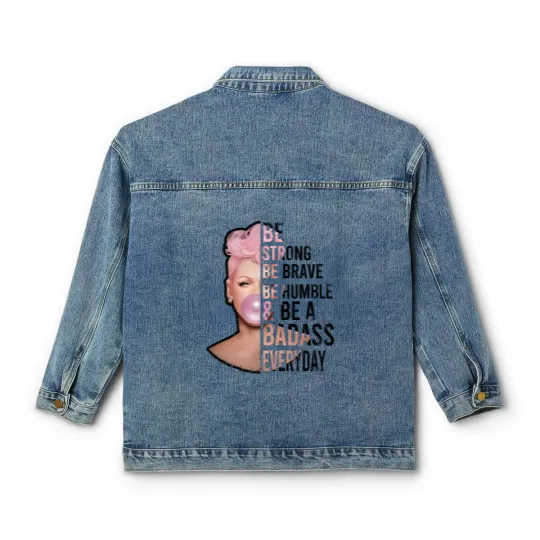 Discover P!nk Be Strong Classic Women's Denim Jackets, Trustfall Album Classic Women's Denim Jackets, Pink Singer Tour Classic Women's Denim Jackets, Summer Carnival 2024
