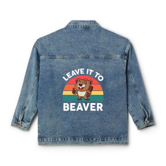 Discover Leave It To Beaver  Men Kids Funny Beaver Classic Women's Denim Jackets