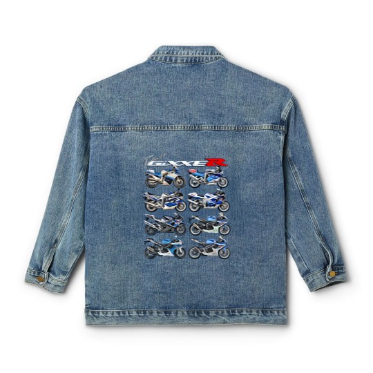 Discover gixxer, evolution, gsxr, road racing, motorcycle, motorbike, bike t Classic Women's Denim Jackets