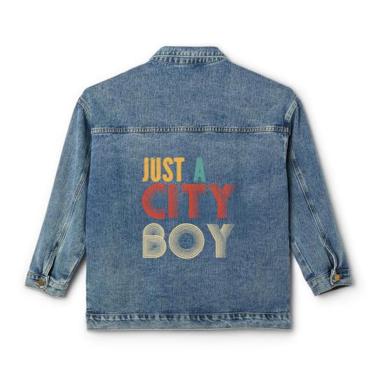 Discover retro just a city boy journey t Classic Women's Denim Jackets