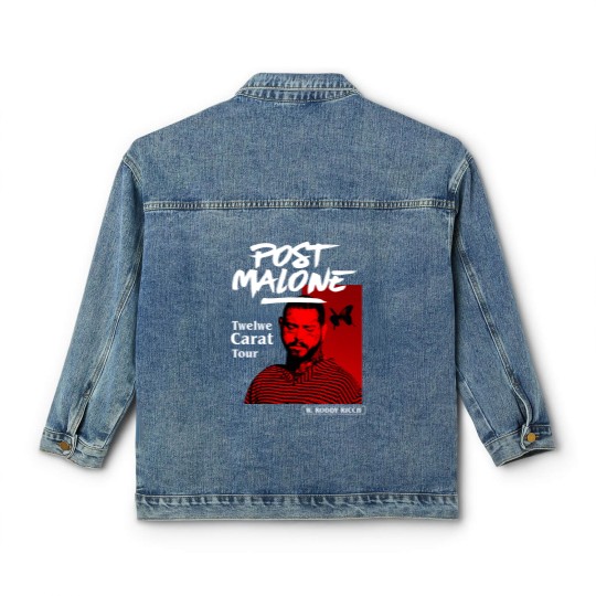 Discover Post Malone Vintage Graphic Classic Women's Denim Jackets, Post Malone Classic Women's Denim Jackets, Post Malone Merch, Post Malone Graphic Classic Women's Denim Jackets