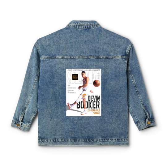 Discover Devin Booker SLAM Poster Classic Women's Denim Jackets, Devin Booker Magazine Classic Women's Denim Jackets