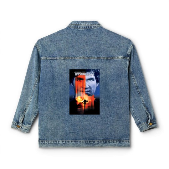 Discover Starman - Jeff Bridges Fitted V-Neck Classic Women's Denim Jackets