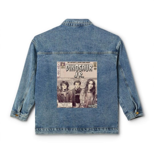 Discover Dinosaur Jr. Comic 90s Classic Women's Denim Jackets, Dinosaur Jr Classic Women's Denim Jackets Fan Gifts, Dinosaur Jr Vintage Classic Women's Denim Jackets
