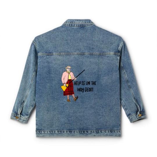 Discover Mrs Doubtfire “Help is on the way dear” Classic Women's Denim Jackets
