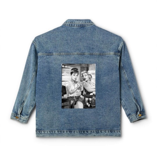 Discover Marilyn Monroe and Audrey Hepburn vintage design Classic Women's Denim Jackets