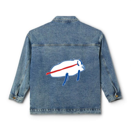 Discover Josh Allen Bills Potato Classic House Flags Classic Women's Denim Jackets