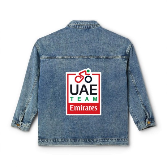 Discover UAE Team Emirates Pro Cycling Team uci world tour uae tour cycling 2023 Classic Women's Denim Jackets