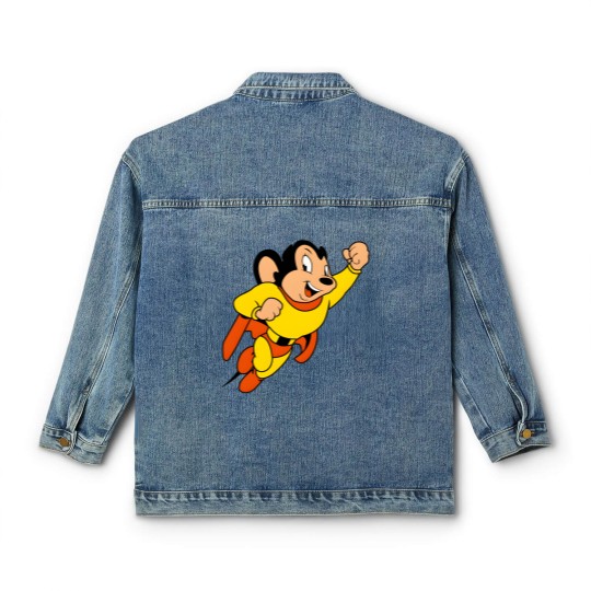 Discover Mighty Mouse - Cartoons - Mighty Mouse - Classic Women's Denim Jackets