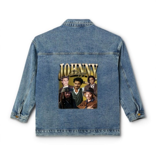 Discover Maglietta Johnny Depp retr, Johnny Depp pirata Classic Women's Denim Jackets