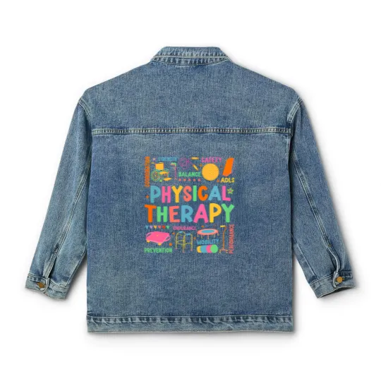 Discover Physical Therapy Classic Women's Denim Jackets, Physical Therapist Classic Women's Denim Jackets, Doctor Physical Therapist Classic Women's Denim Jackets